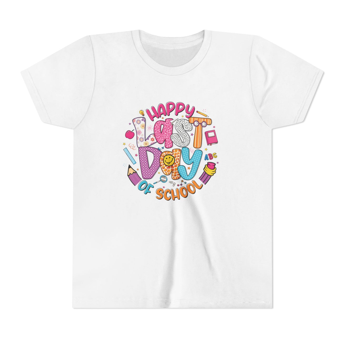 Preppy Last Day of School Youth Tee, Fun Kids T-Shirt, School Celebration Shirt, Autograph Collection Tee, Summer Break Gift