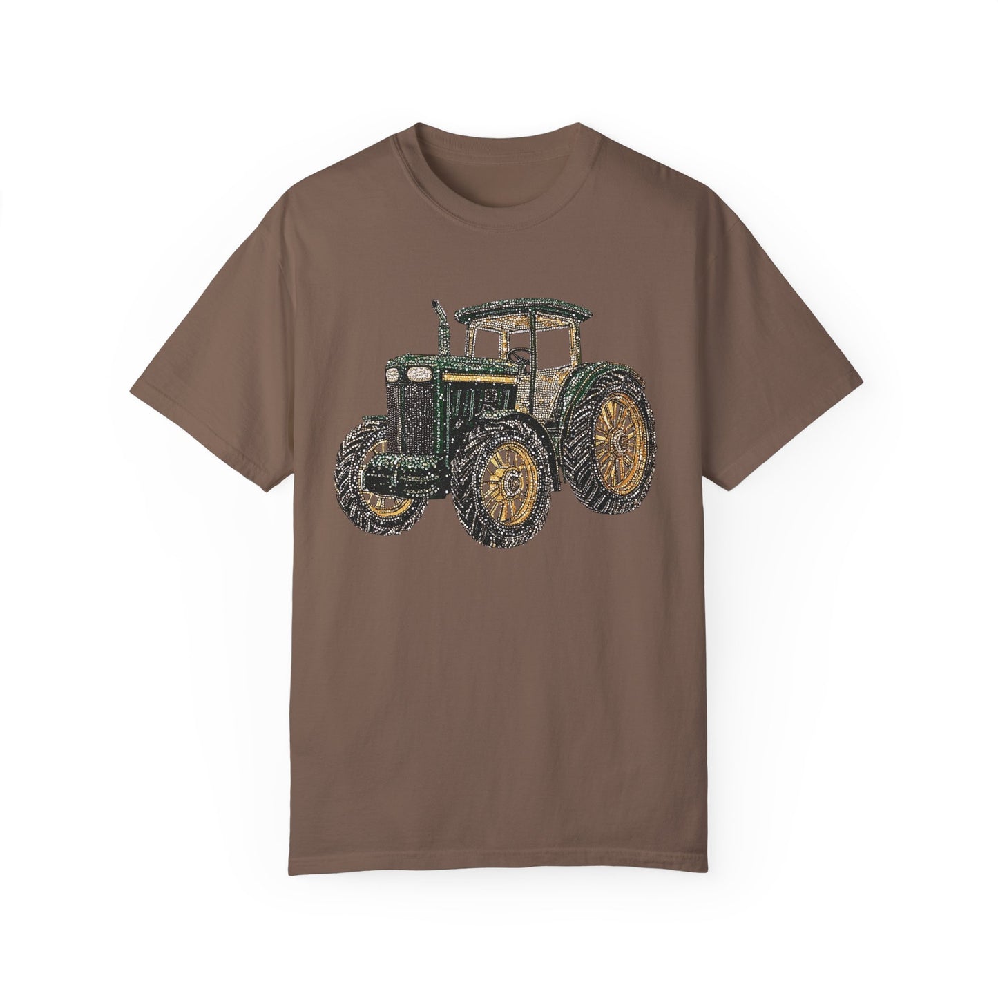 Faux Rhinestone Vintage Tractor Unisex T-Shirt - Perfect for Farm Lovers & Casual Days