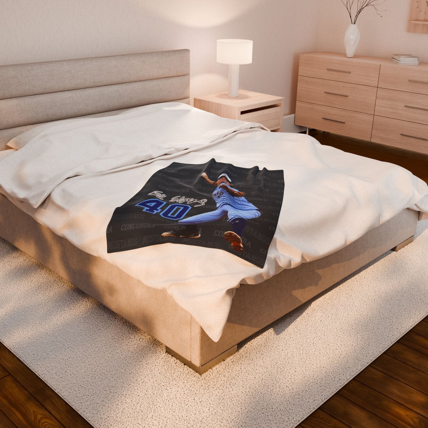Custom Sports Photo Blanket