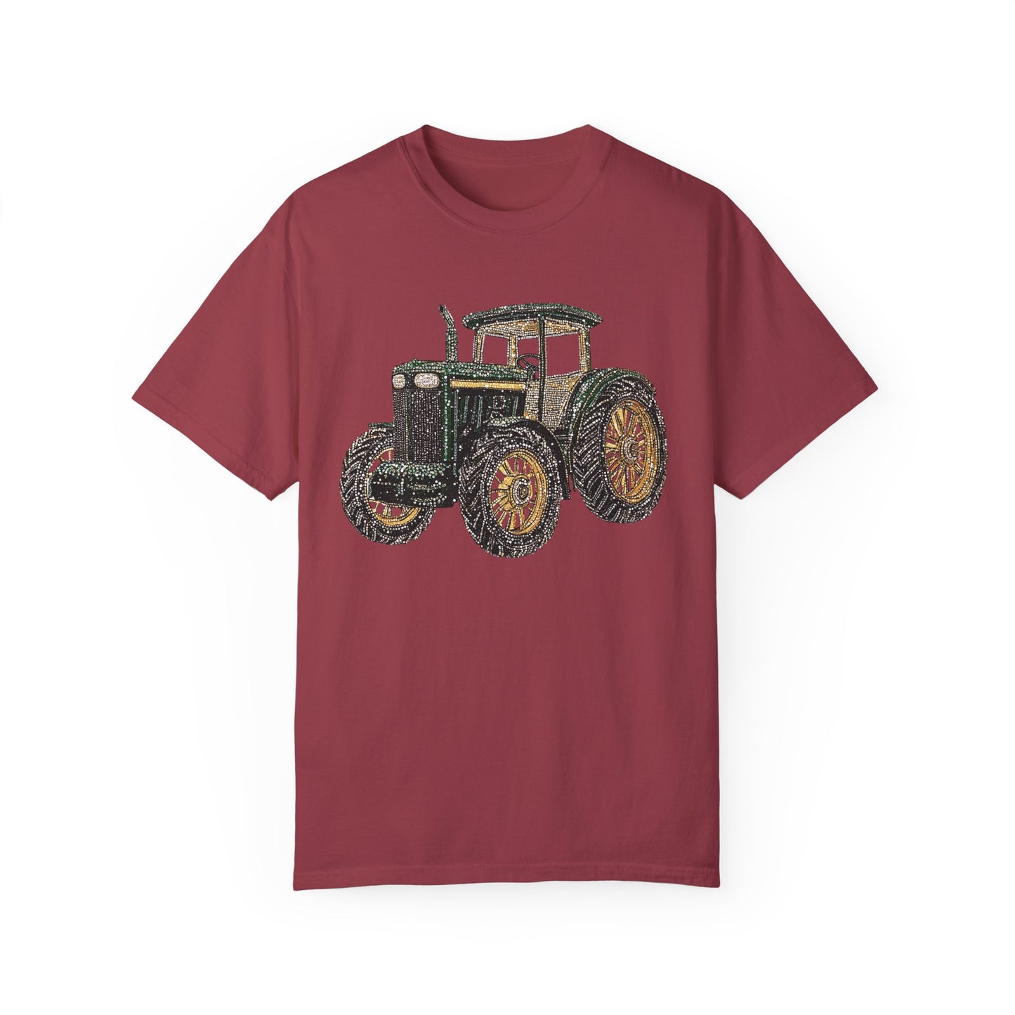 Faux Rhinestone Vintage Tractor Unisex T-Shirt - Perfect for Farm Lovers & Casual Days
