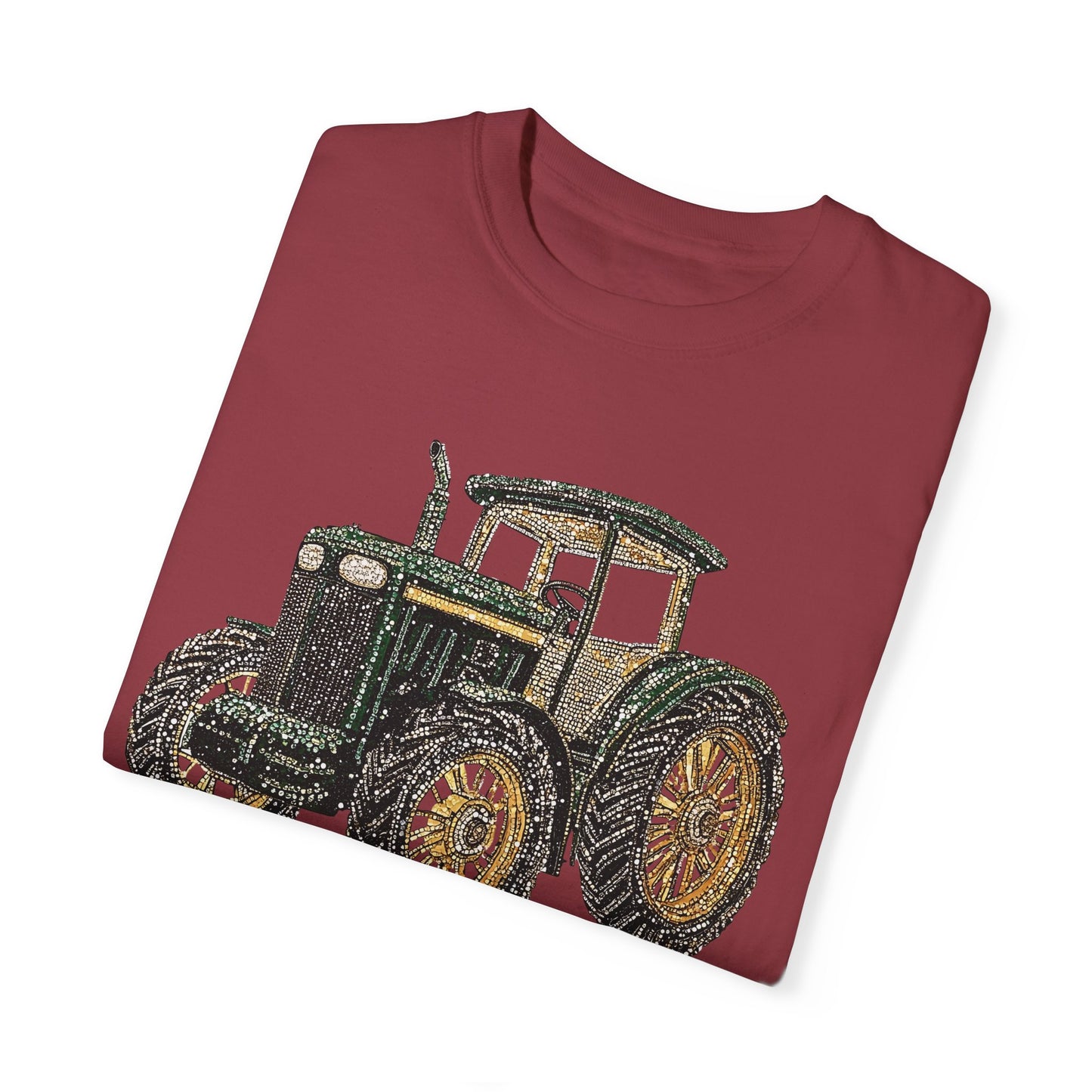 Faux Rhinestone Vintage Tractor Unisex T-Shirt - Perfect for Farm Lovers & Casual Days