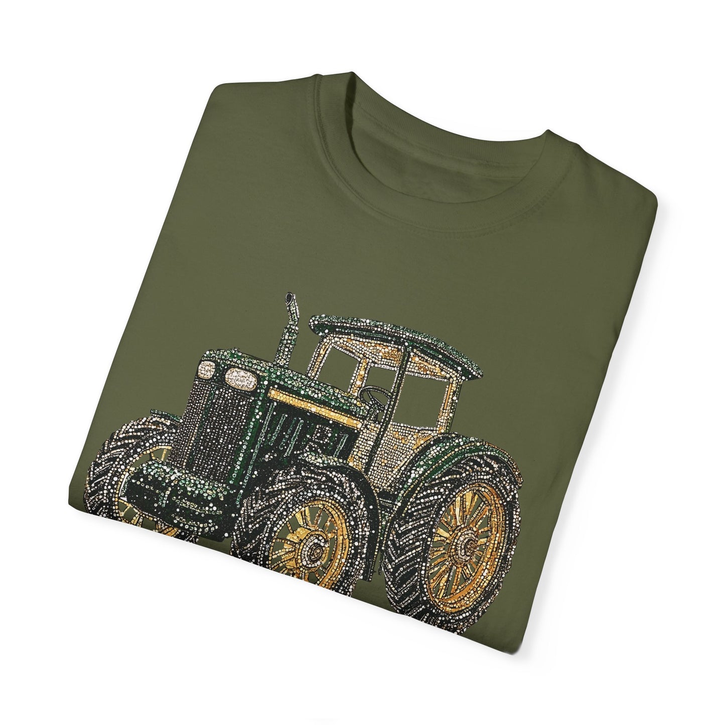 Faux Rhinestone Vintage Tractor Unisex T-Shirt - Perfect for Farm Lovers & Casual Days