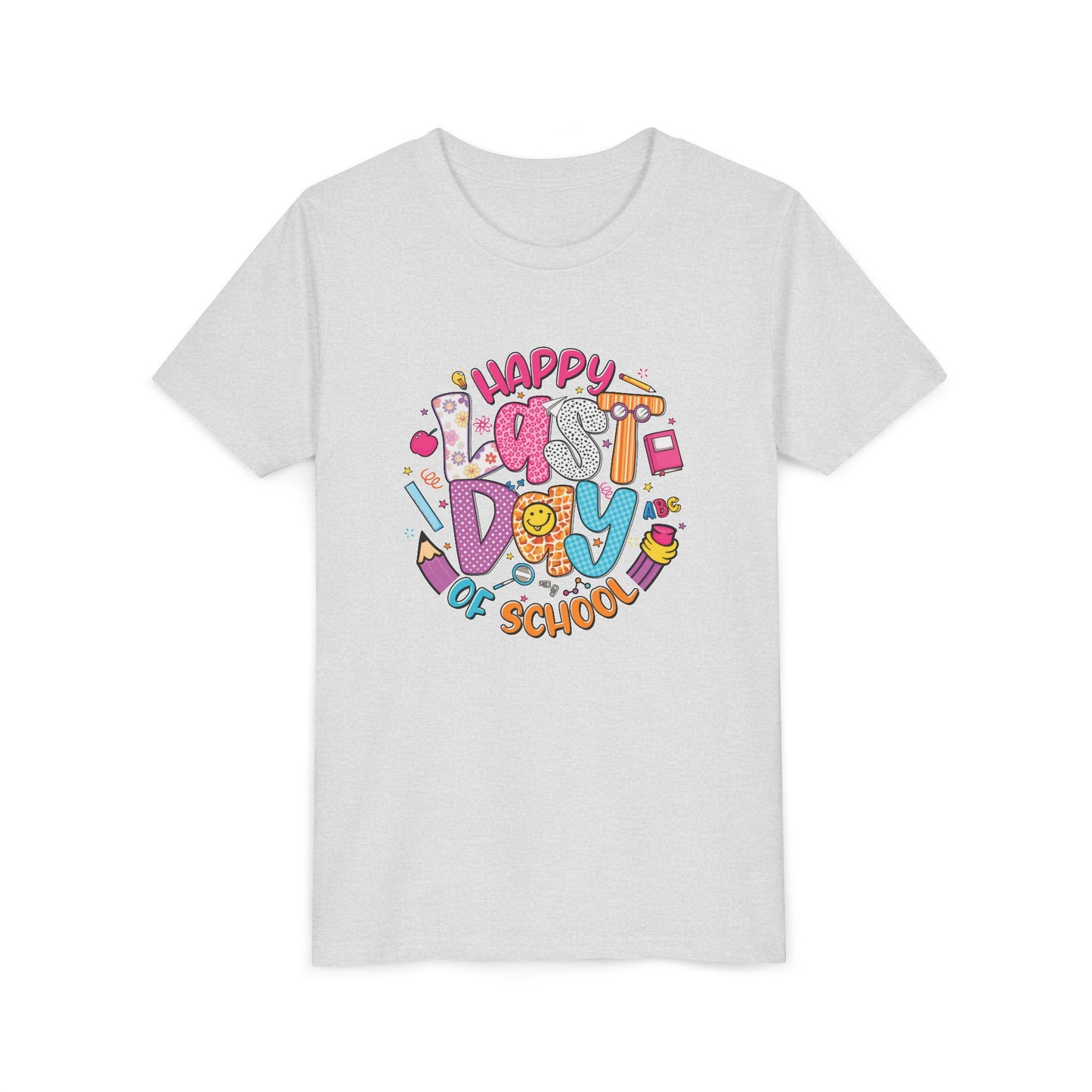 Preppy Last Day of School Youth Tee, Fun Kids T-Shirt, School Celebration Shirt, Autograph Collection Tee, Summer Break Gift