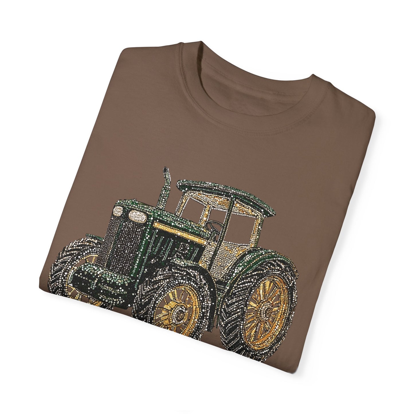 Faux Rhinestone Vintage Tractor Unisex T-Shirt - Perfect for Farm Lovers & Casual Days
