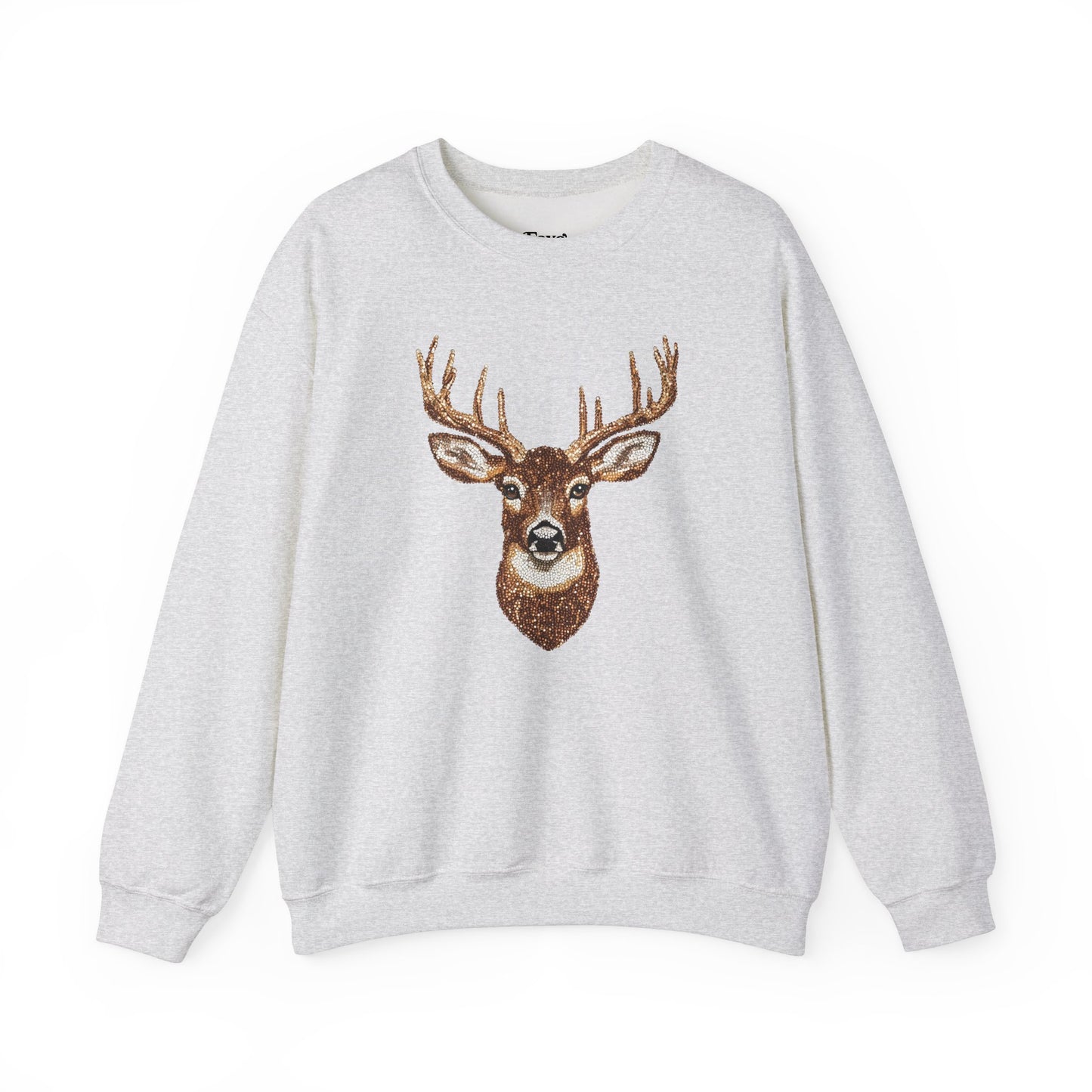 Faux Rhinestone Deer Unisex Heavy Blend™ Crewneck Sweatshirt