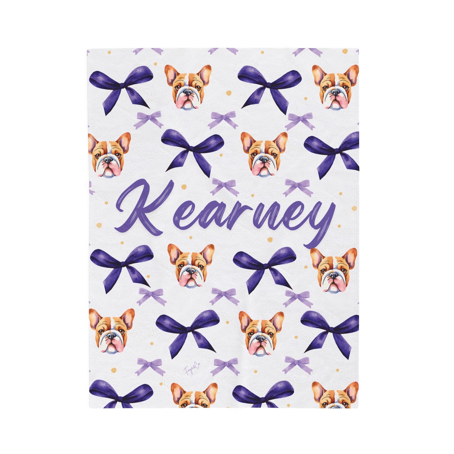 Bulldog Bow Blanket
