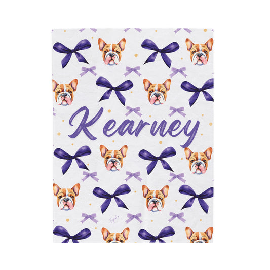 Bulldog Bow Blanket