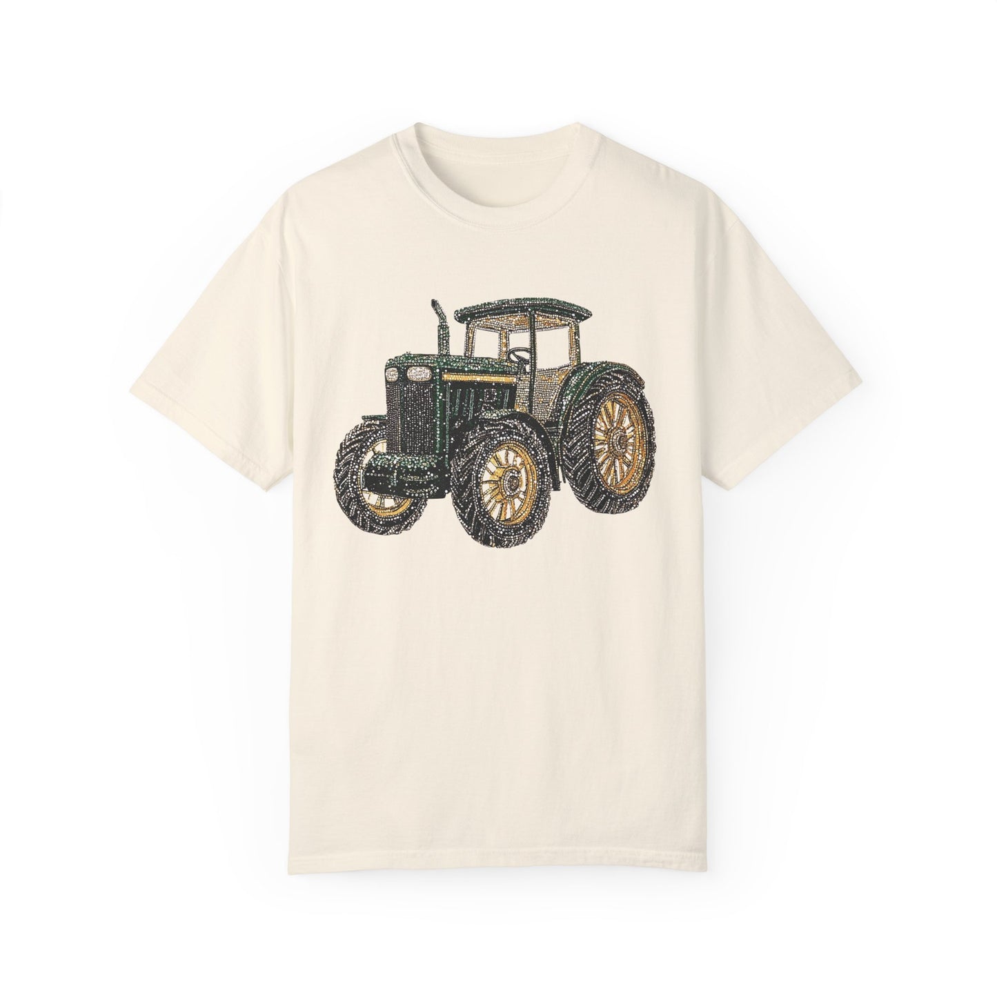 Faux Rhinestone Vintage Tractor Unisex T-Shirt - Perfect for Farm Lovers & Casual Days