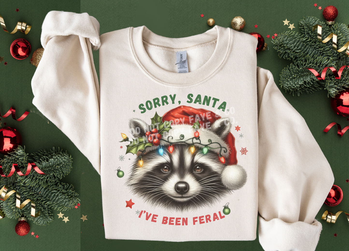 Feral & Festive Adult Sweatshirt