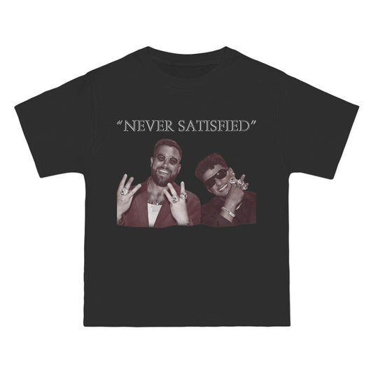"Never Satisfied" Beefy-T®  Short-Sleeve T-Shirt