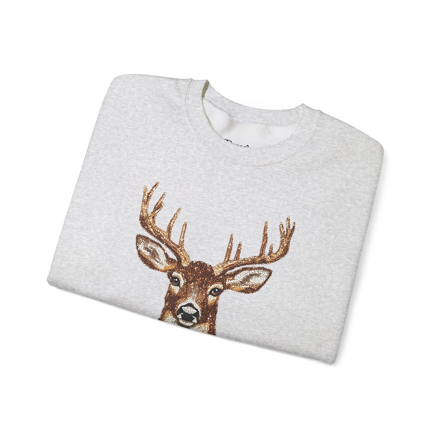 Faux Rhinestone Deer Unisex Heavy Blend™ Crewneck Sweatshirt