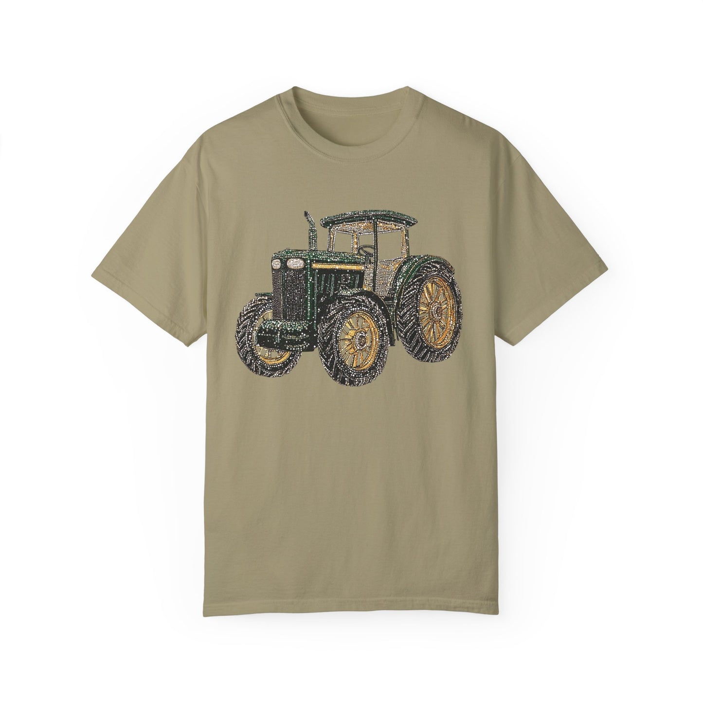Faux Rhinestone Vintage Tractor Unisex T-Shirt - Perfect for Farm Lovers & Casual Days
