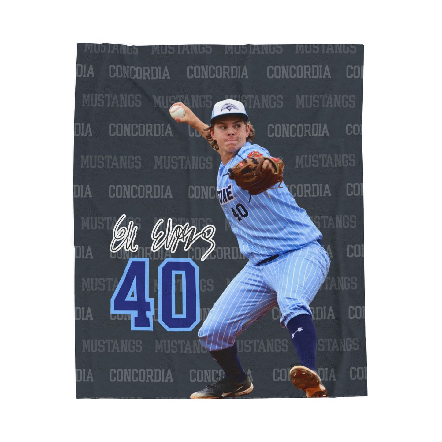 Custom Sports Photo Blanket