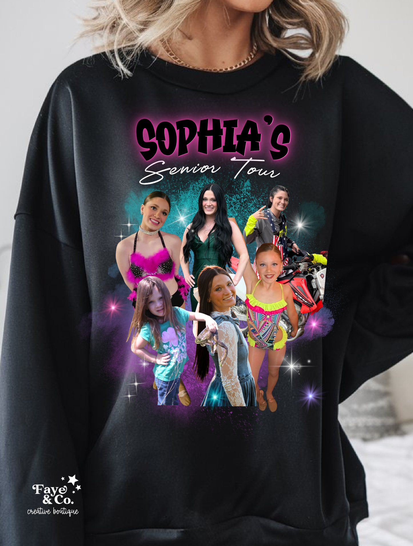 Concert Style Athlete Crewneck Sweatshirt