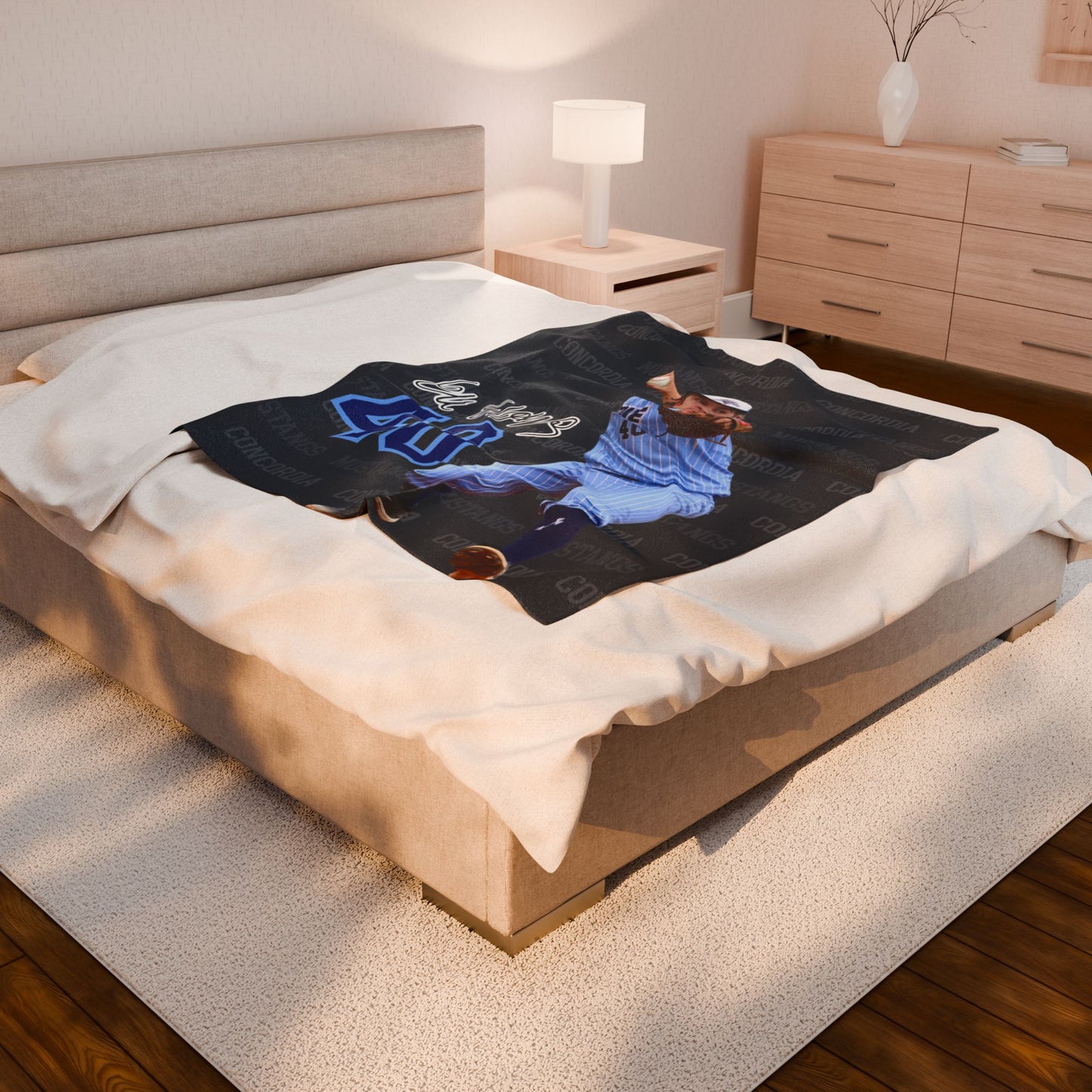 Custom Sports Photo Blanket