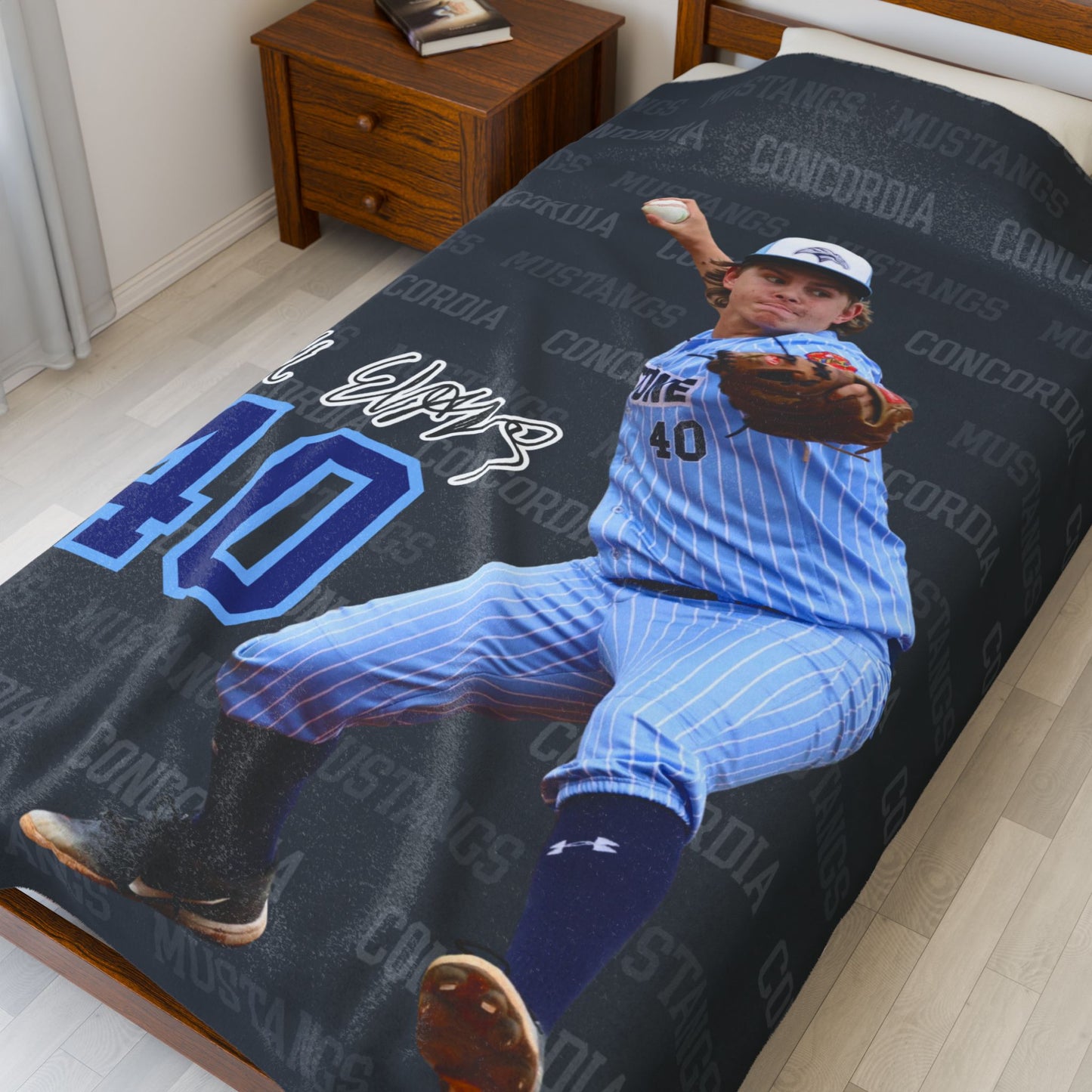 Custom Sports Photo Blanket