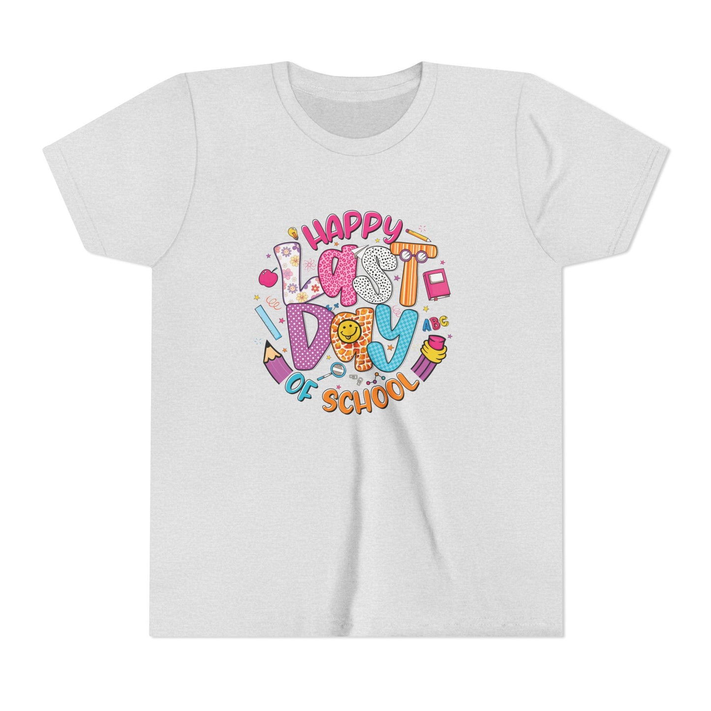 Preppy Last Day of School Youth Tee, Fun Kids T-Shirt, School Celebration Shirt, Autograph Collection Tee, Summer Break Gift