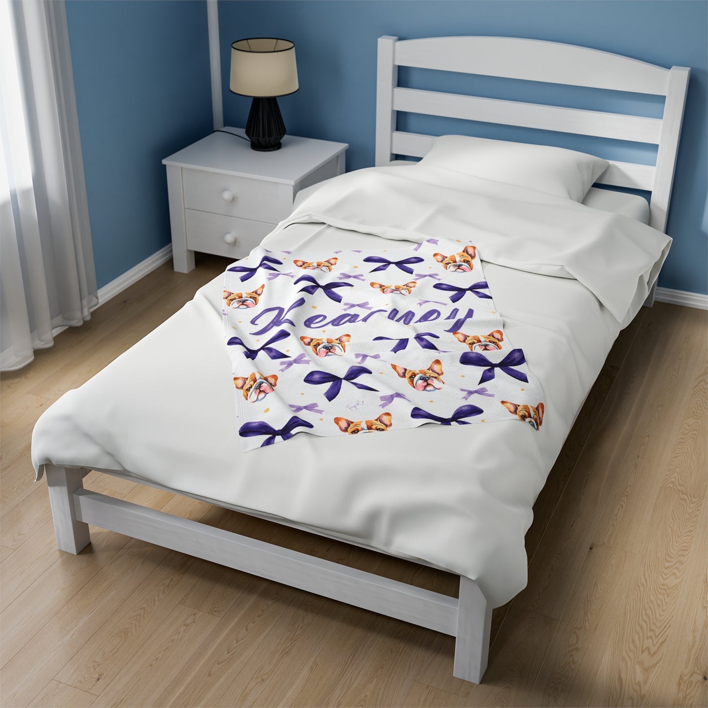 Bulldog Bow Blanket
