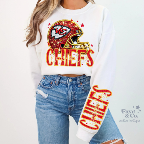 KC Sequin & Glitter Helmet
