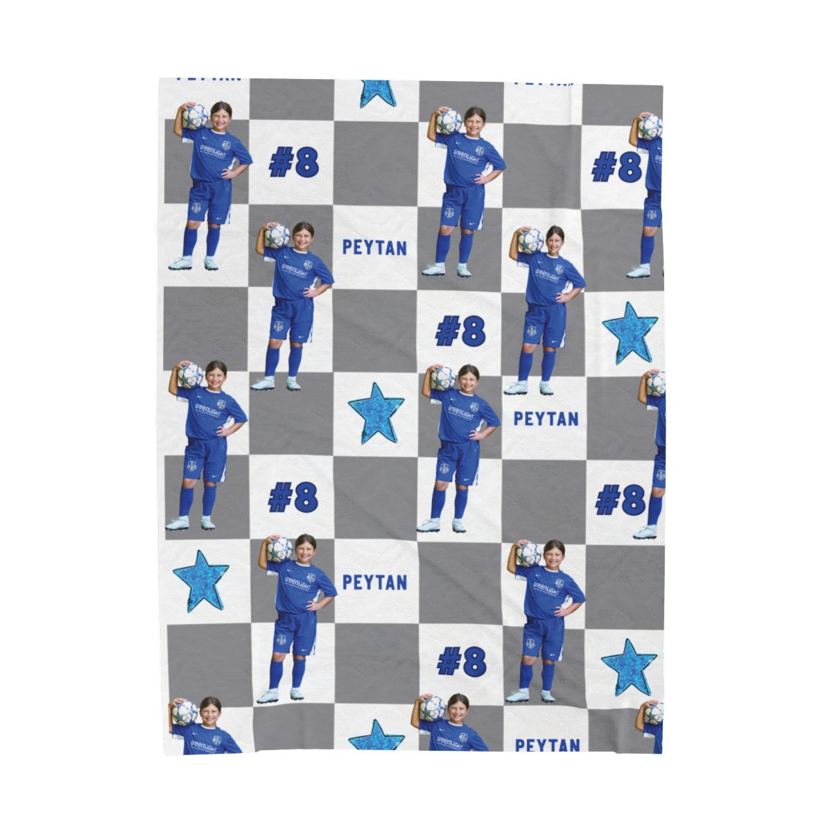 Custom Sports Photo Blanket