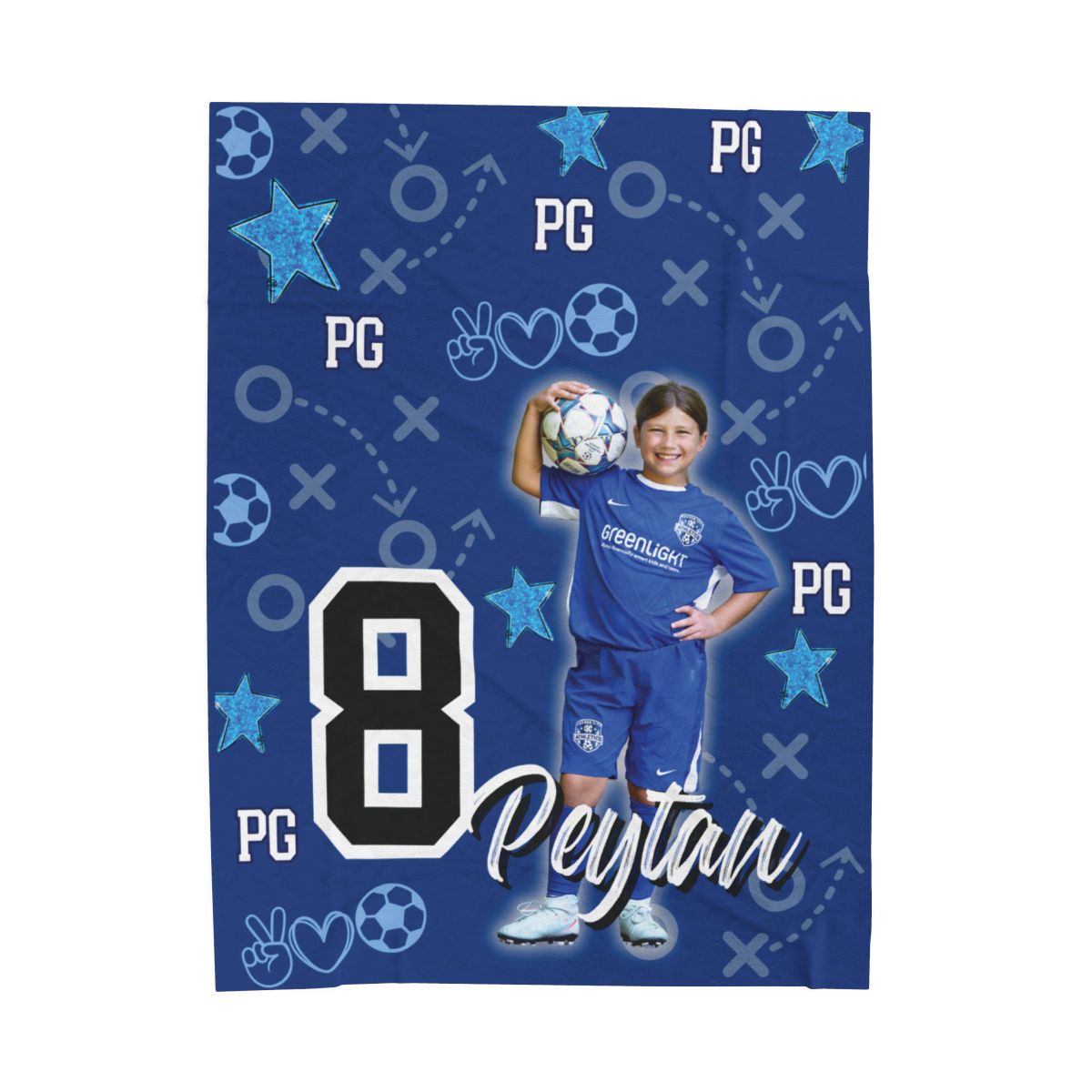 Custom Sports Photo Blanket