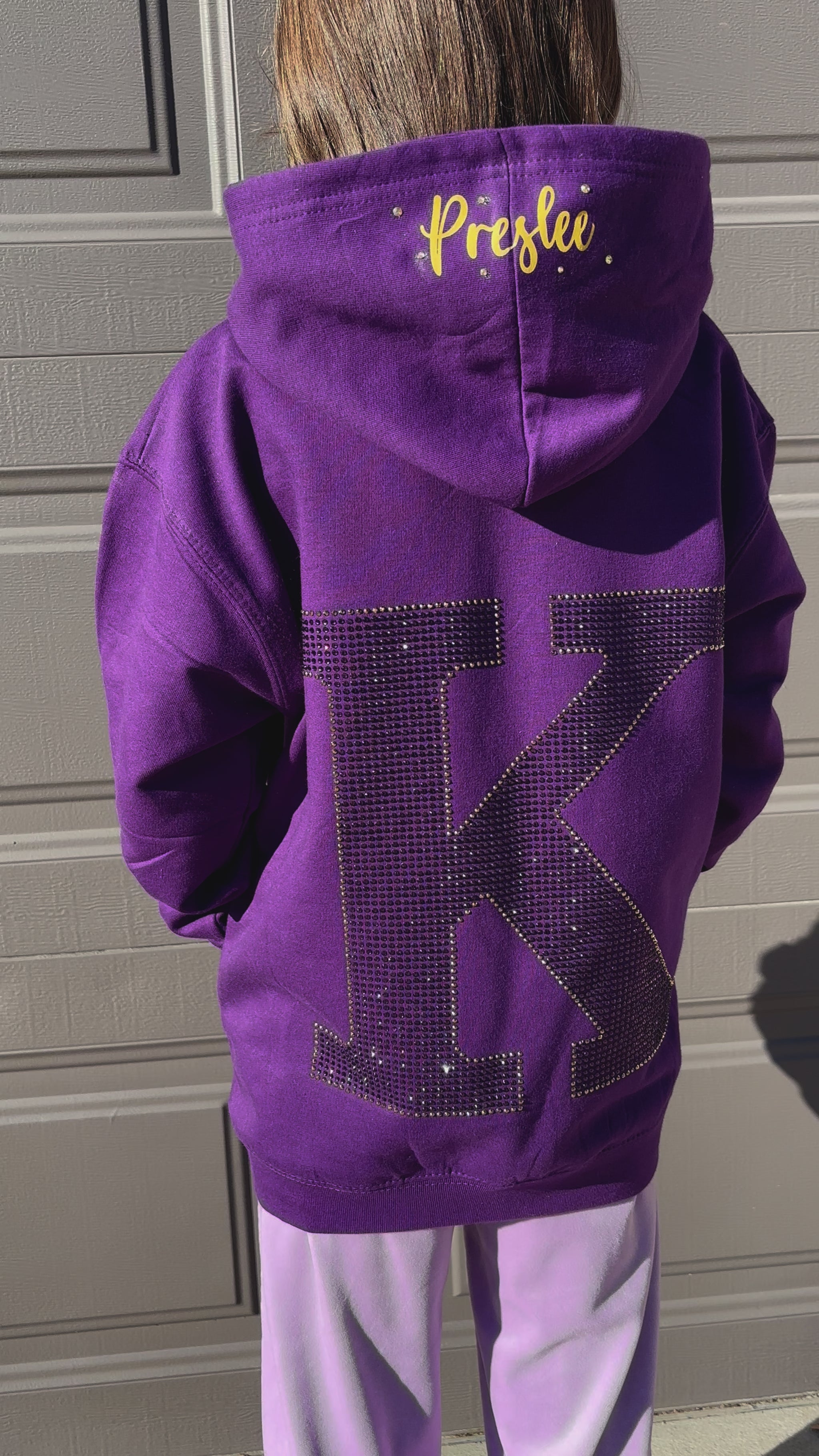 purple hoodie